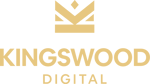 Kingswood Digital Golden Crown Logo and Wordmark